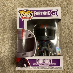 Burnout funko pop head from fortnite